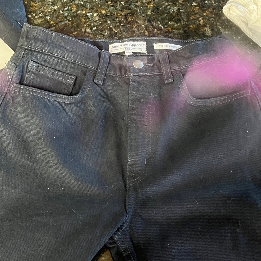 American Apparel Midnight Black Denim